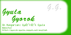 gyula gyorok business card